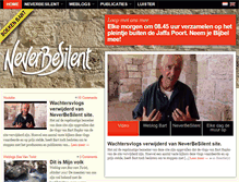 Tablet Screenshot of neverbesilent.org